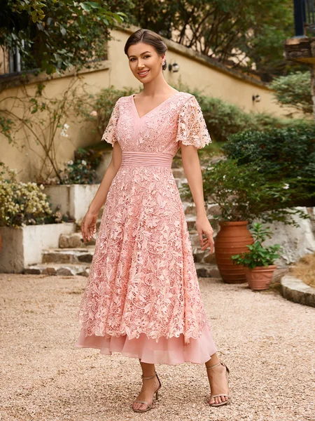 A-Line/Princess Chiffon...