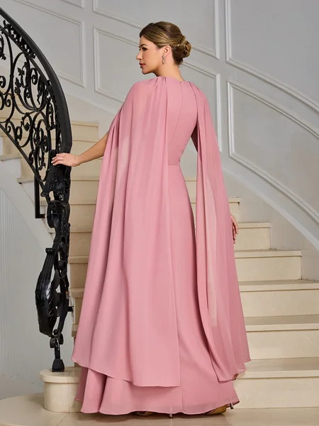 A-line Scoop Pleated...