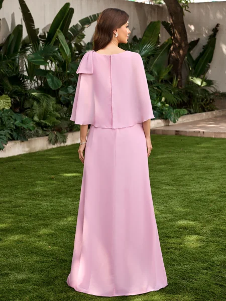 A-line Scoop 1/2 Sleeves...