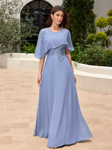 A-line Scoop 1/2 Sleeves...