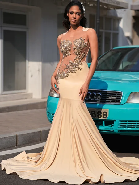 Mermaid Scoop Beading Sweep...