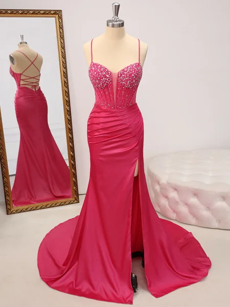 Sheath Spaghetti Straps...