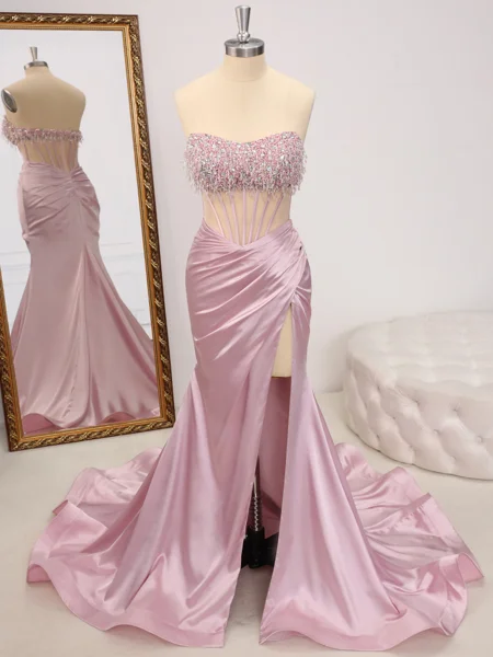 Sheath Straight Rhinestone...