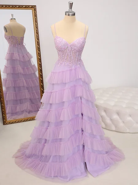 A-line Spaghetti Straps...