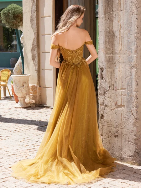 A-line Off-the-Shoulder...