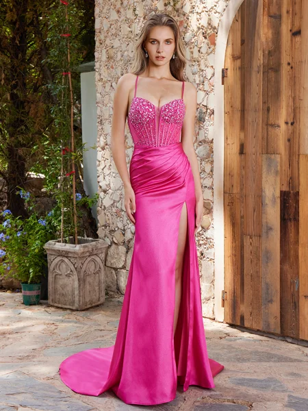 Sheath Spaghetti Straps...