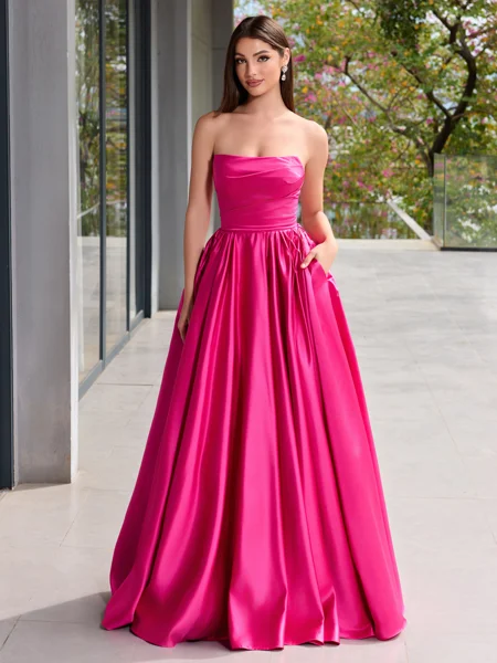 Ball-Gown Straight Ruffles...