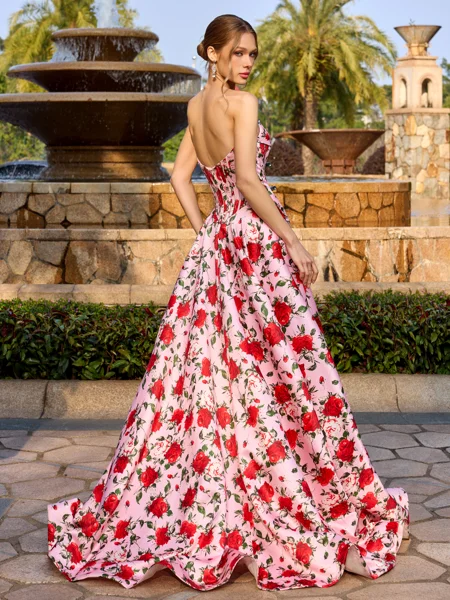 A-line Straight Pleated...