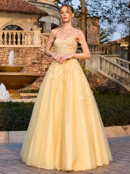 A-line Off-the-Shoulder...