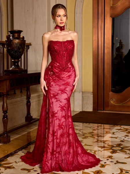 Sheath Straight Flower...