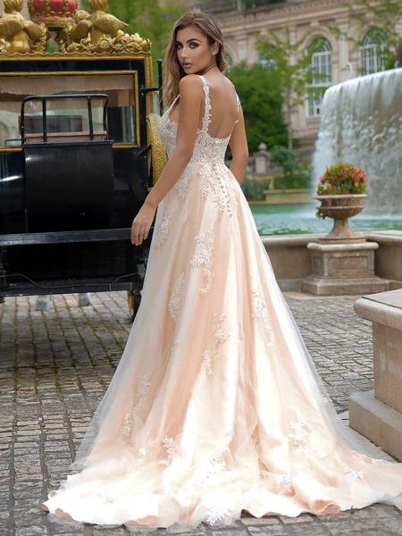 A-line/Princess Tulle...