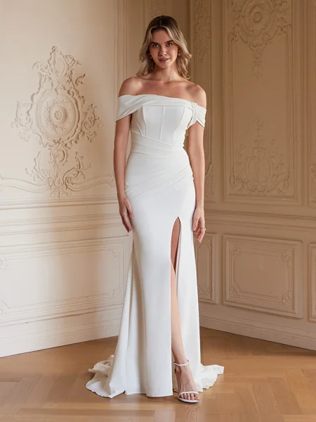 Sheath/Column Stretch Crepe...