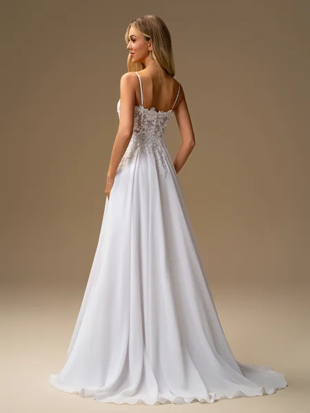 A-line Spaghetti Straps...