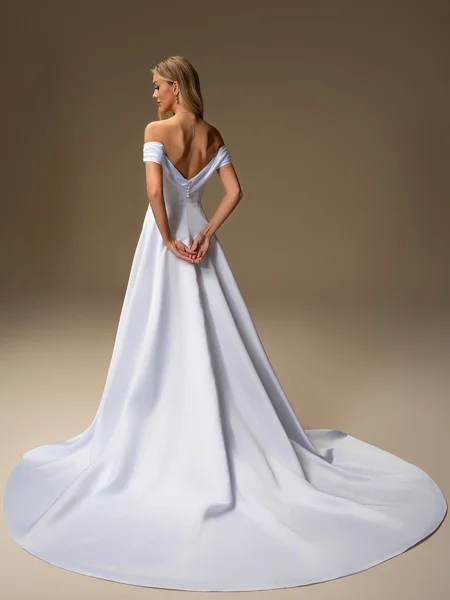 A-line Off-the-Shoulder...
