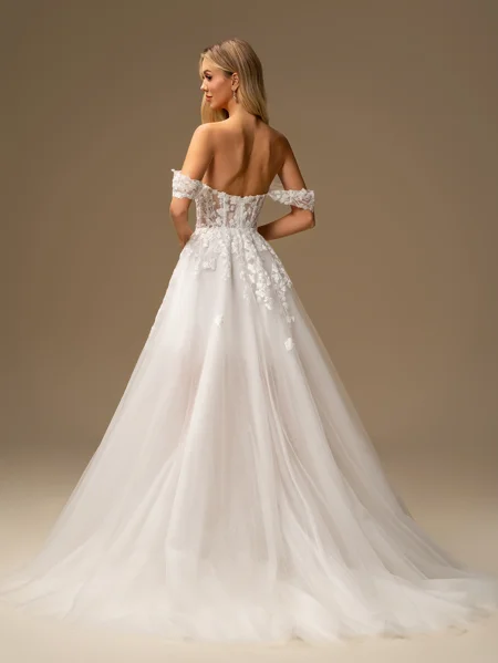 A-line Off-the-Shoulder...