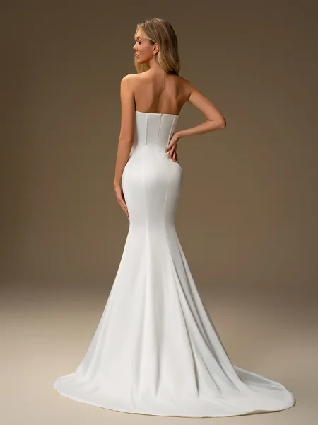 Sheath Sweetheart Pleated...