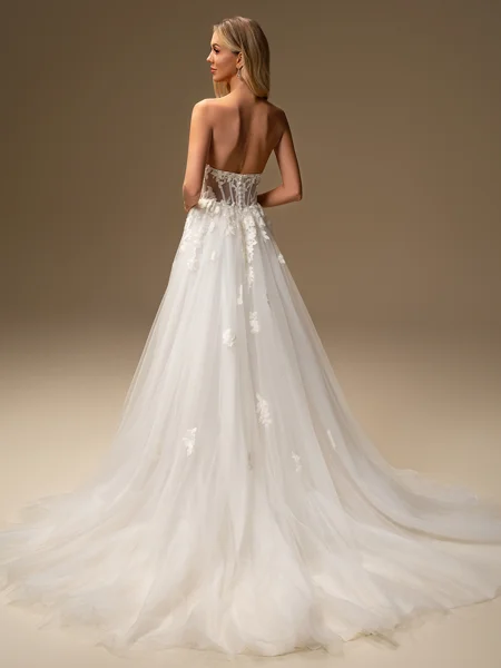 A-line Sweetheart Long...