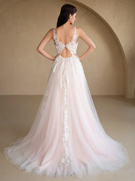 A-Line/Princess Tulle...