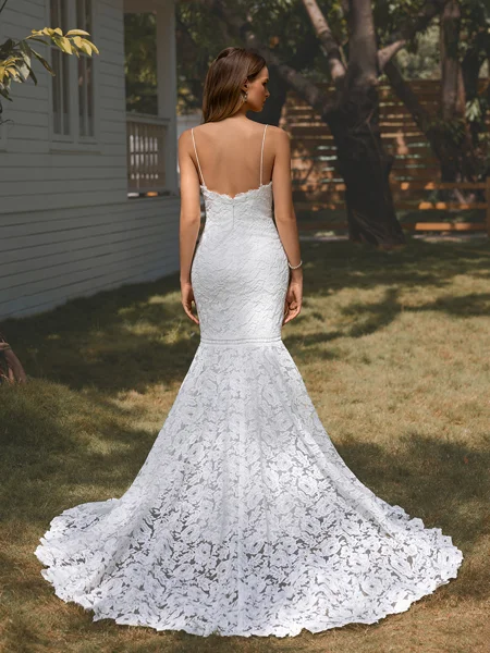 Sheath V-neck Appliques...