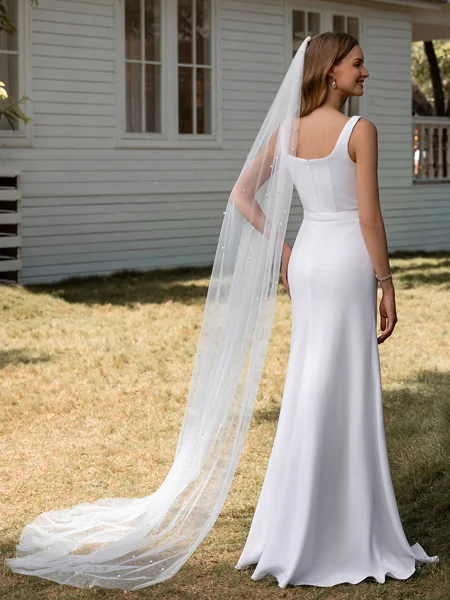 Sheath Square Floor-Length...