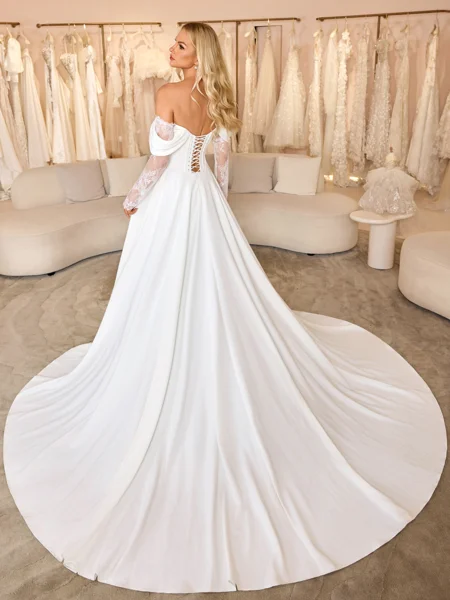 A-line Off-the-Shoulder...