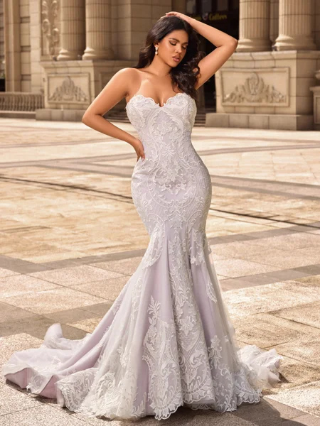Trumpet/Mermaid Tulle Sweetheart Sleeveless Chapel Train Wedding Dresses