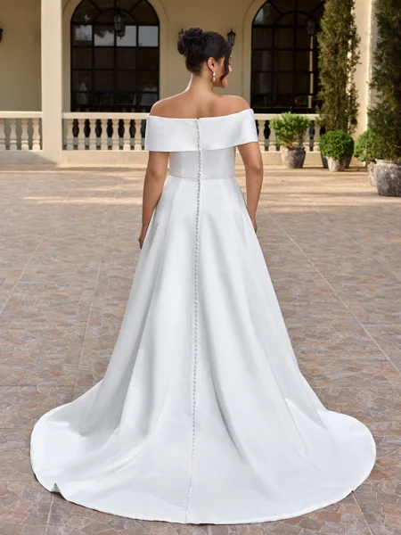 A-line Off-the-Shoulder...