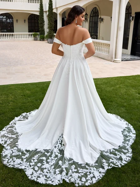 A-line Off-the-Shoulder...