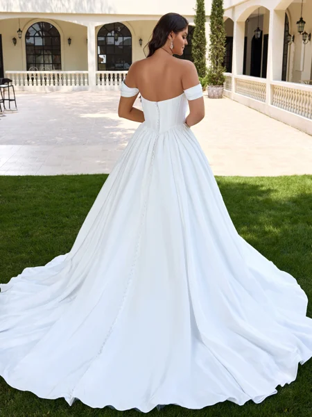 Ball-Gown Off-the-Shoulder...