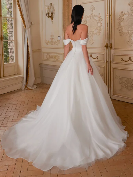 Ball-Gown Off-the-Shoulder...