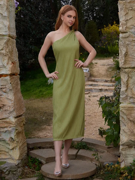 Sheath One-Shoulder...