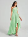 A-line/Princess One-Shoulder Asymmetrical Sleeveless Chiffon Bridesmaid Dress