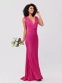 A-Line/Princess Chiffon Applique Square Sleeveless Floor-Length Bridesmaid Dresses