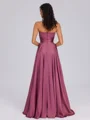 A-line Sweetheart Pleated Floor-Length Silk Like Satin Bridesmaid Dress