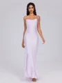 Sheath Spaghetti Straps Ankle-Length Bridesmaid Dress