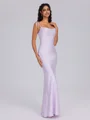 Sheath Spaghetti Straps Ankle-Length Bridesmaid Dress