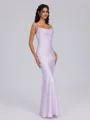 Sheath Spaghetti Straps Ankle-Length Bridesmaid Dress
