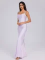 Sheath Spaghetti Straps Ankle-Length Bridesmaid Dress