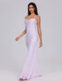 Sheath Spaghetti Straps Ankle-Length Bridesmaid Dress