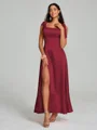 A-Line/Princess Straps Ankle-Length Sleeveless Silk like Satin Bridesmaid Dress