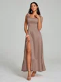 A-Line/Princess Straps Ankle-Length Sleeveless Silk like Satin Bridesmaid Dress