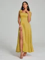 A-Line/Princess Straps Ankle-Length Sleeveless Silk like Satin Bridesmaid Dress