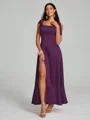 A-Line/Princess Straps Ankle-Length Sleeveless Silk like Satin Bridesmaid Dress