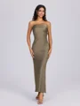 Sheath Straight Ankle-Length Bridesmaid Dress