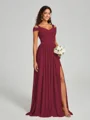 A-Line/Princess Sweetheart Floor-Length Sleeveless Jersey Bridesmaid Dress