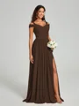 A-Line/Princess Sweetheart Floor-Length Sleeveless Jersey Bridesmaid Dress