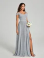 A-Line/Princess Sweetheart Floor-Length Sleeveless Jersey Bridesmaid Dress
