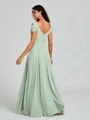 A-line/Princess V-neck Floor-Length Sleeveless Chiffon Bridesmaid Dress