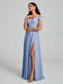 A-line/Princess V-neck Floor-Length Sleeveless Chiffon Bridesmaid Dress
