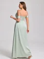 Sheath Cowl Pleated Floor-Length Silk Like Satin Convertible Plus Size Bridesmaid Dress